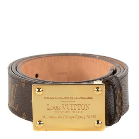 louis vuitton belt inventeur|lv 40mm belt monogram.